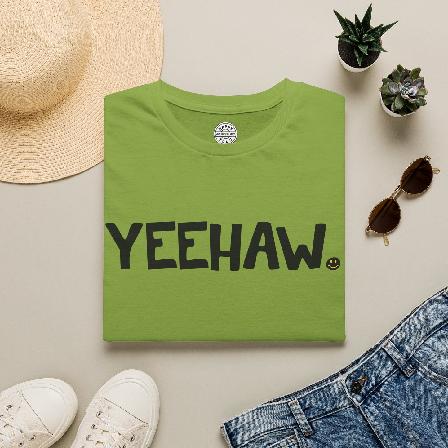YEEHAW Happy Tee  T-Shirt  HAPPY TEES® BRAND