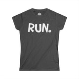 RUN Happy Tee (Women's Tee)  T-Shirt  HAPPY TEES® BRAND