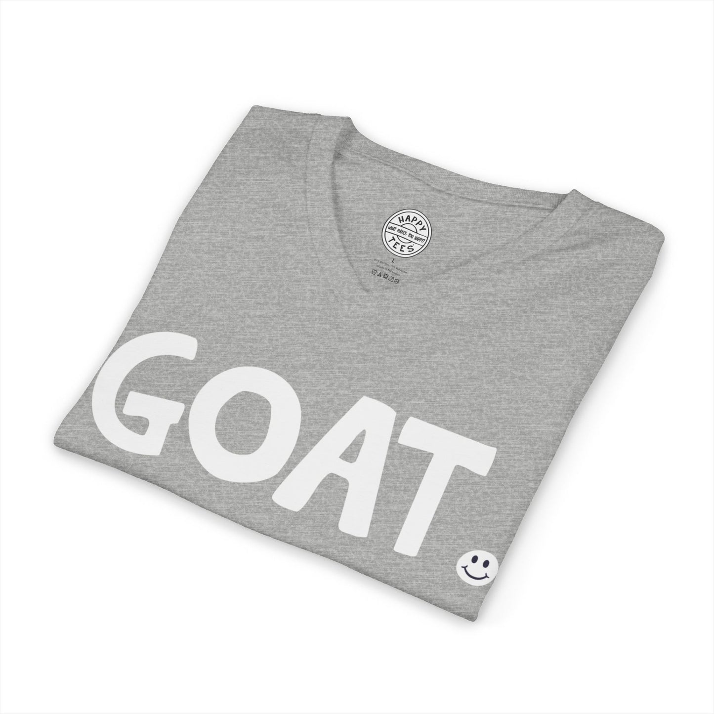 GOAT Happy Tee (V-Neck)  V-neck  HAPPY TEES® BRAND