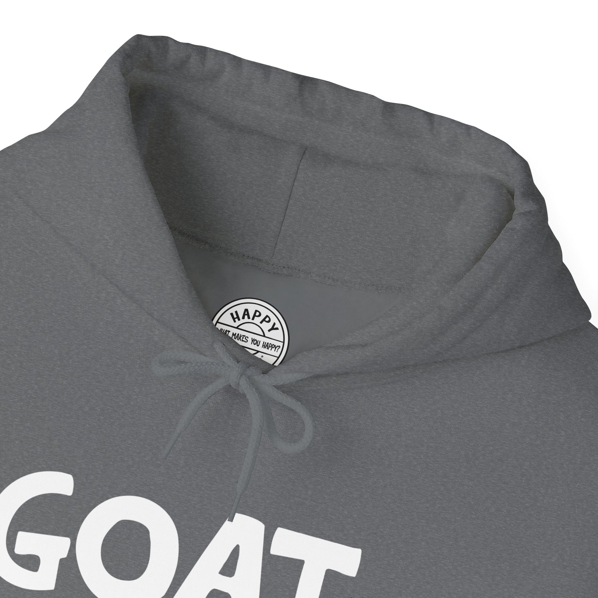 GOAT Happy Tee (Hoodie)  Hoodie  HAPPY TEES® BRAND
