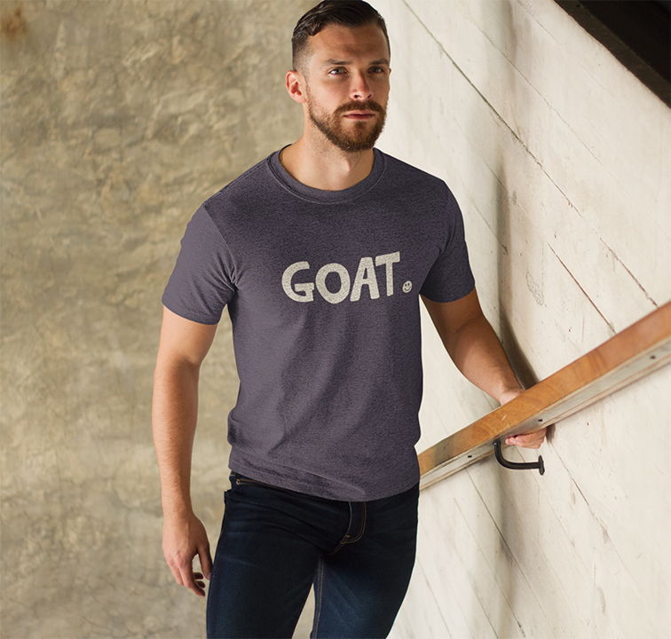 GOAT Happy Tee Printify