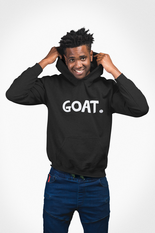 GOAT Happy Tee (Hoodie)  Hoodie  HAPPY TEES® BRAND