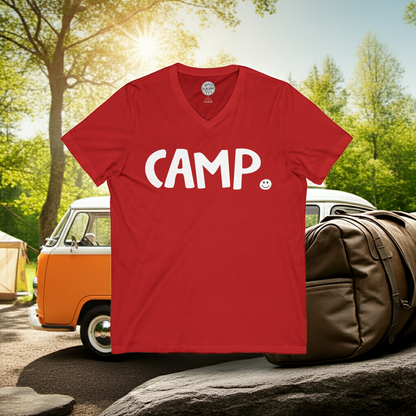 CAMP Happy Tee (V-Neck)  V-neck  HAPPY TEES® BRAND