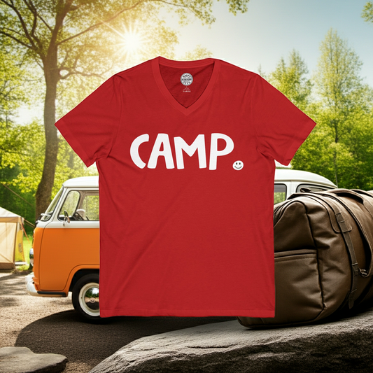 CAMP Happy Tee (V-Neck)  V-neck  HAPPY TEES® BRAND