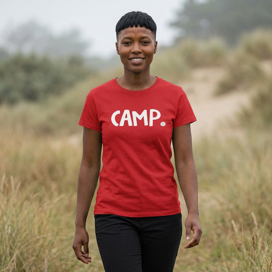 CAMP Happy Tee (Women's Tee)  T-Shirt  HAPPY TEES® BRAND