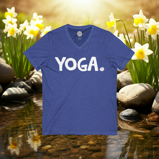 YOGA Happy Tee (V-Neck)  V-neck  HAPPY TEES® BRAND