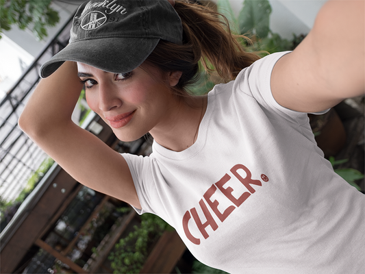 CHEER Happy Tee (Women's Tee)  T-Shirt  HAPPY TEES® BRAND