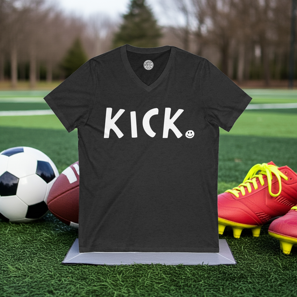 KICK Happy Tee (V-Neck)  V-neck  HAPPY TEES® BRAND