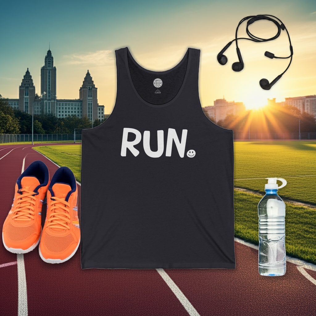 RUN Happy Tee (Tank Top)  Tank Top  HAPPY TEES® BRAND