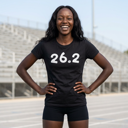 26.2 Happy Tee (Women's Tee)  T-Shirt  HAPPY TEES® BRAND