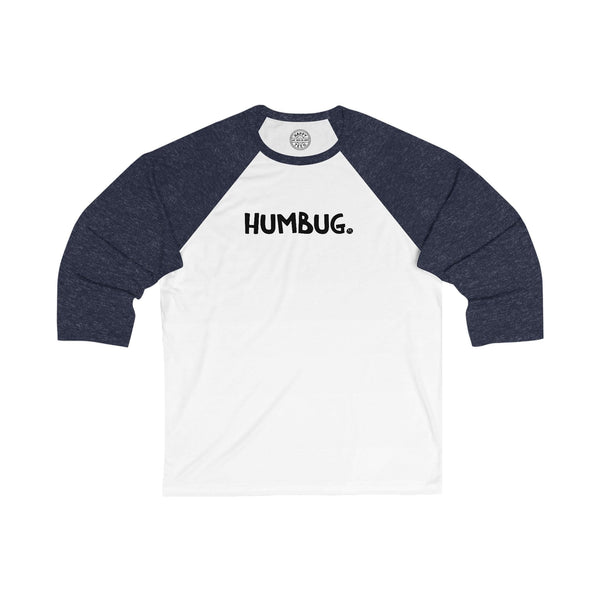 HUMBUG Happy Tee (Long Sleeve Baseball Tee)  Long-sleeve White/ Navy / 2XL HAPPY TEES® BRAND