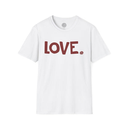 LOVE Happy Tee (White tee with red graphic)  T-Shirt 2XL / White HAPPY TEES® BRAND