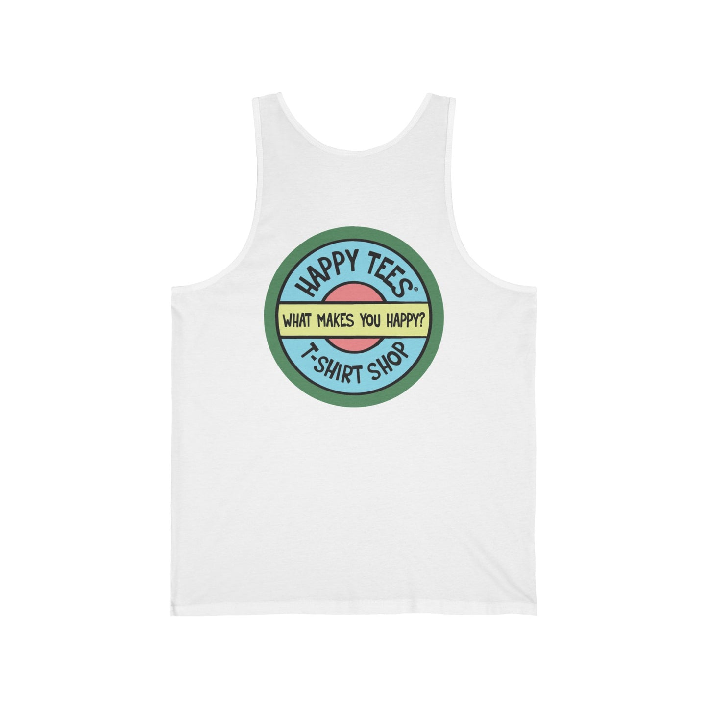 Happy Tees® T-Shirt (Tank Top without front logo)  Tank Top  HAPPY TEES® BRAND
