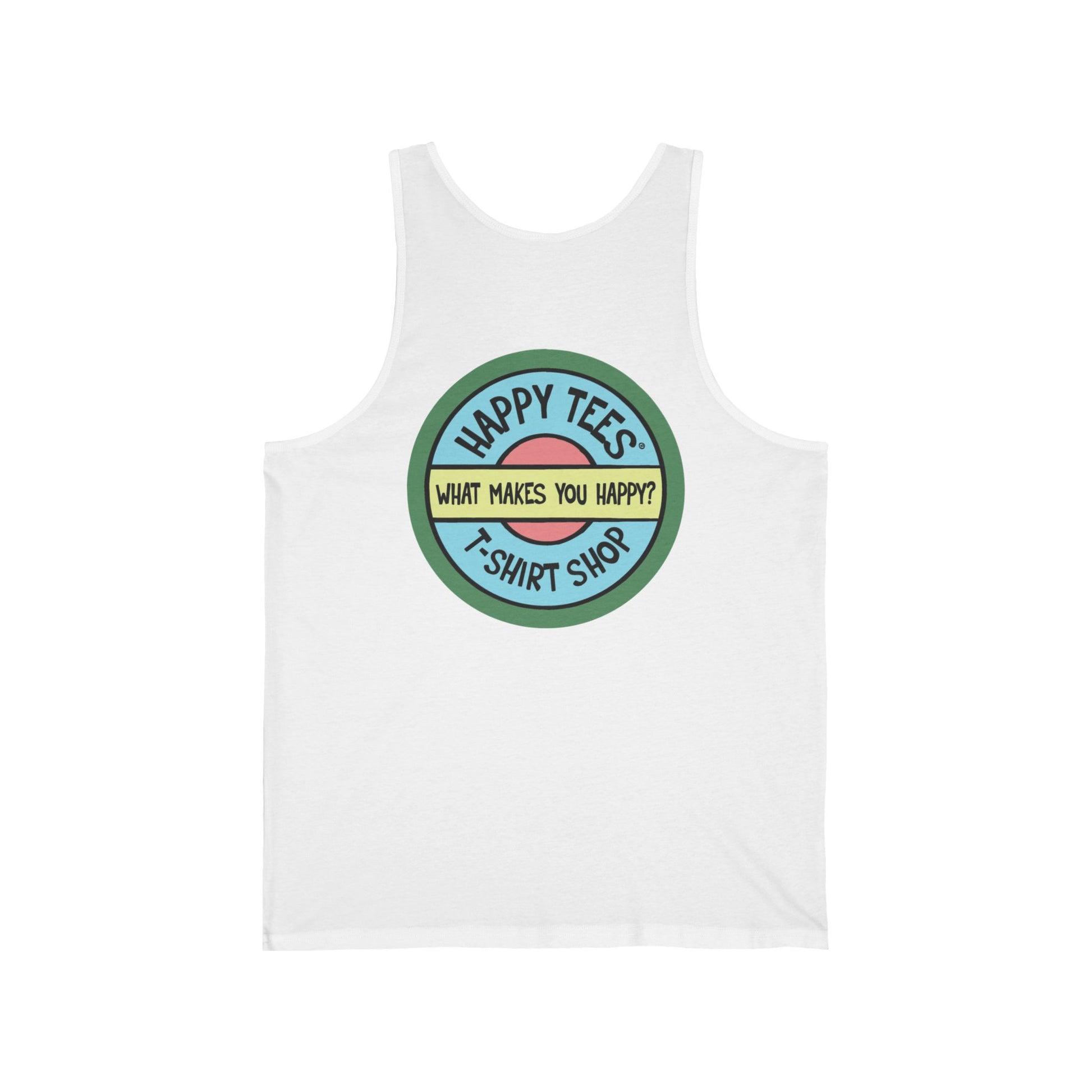 Happy Tees® T-Shirt (Tank Top without front logo)  Tank Top  HAPPY TEES® BRAND