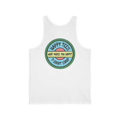 Happy Tees® T-Shirt (Tank Top without front logo)  Tank Top  HAPPY TEES® BRAND