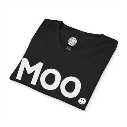 MOO Happy Tee (V-Neck)  V-neck  HAPPY TEES® BRAND