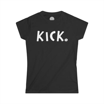 KICK Happy Tee (Women's Tee)  T-Shirt  HAPPY TEES® BRAND