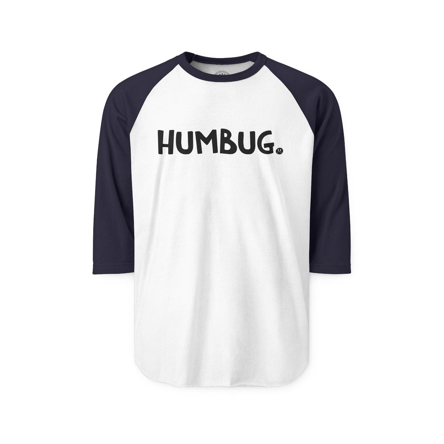 HUMBUG Happy Tee (Long Sleeve Raglan)  Long-sleeve 2XL / White/Navy HAPPY TEES® BRAND