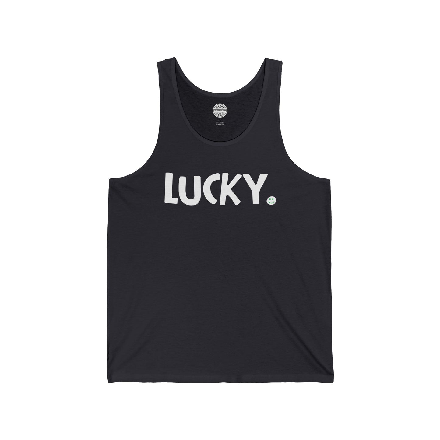 LUCKY Happy Tee (Tank Top)  Tank Top 2XL / Dark Grey HAPPY TEES® BRAND