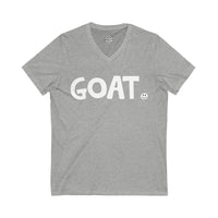 GOAT Happy Tee (V-Neck)  V-neck Athletic Heather / 2XL HAPPY TEES® BRAND