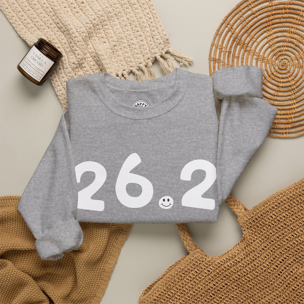 26.2 Happy Tee (Sweatshirt)  Sweatshirt  HAPPY TEES® BRAND
