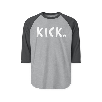 KICK Happy Tee (Long Sleeve Raglan)  Long-sleeve  HAPPY TEES® BRAND