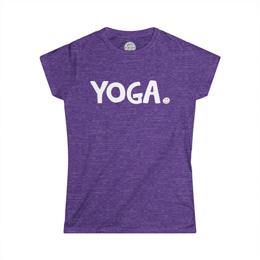 YOGA Happy Tee (Women's Tee)  T-Shirt  HAPPY TEES® BRAND