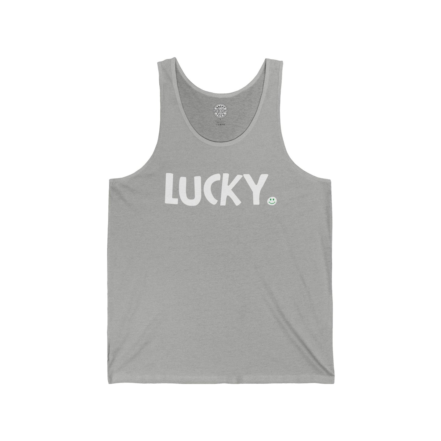 LUCKY Happy Tee (Tank Top)  Tank Top L / Athletic Heather HAPPY TEES® BRAND
