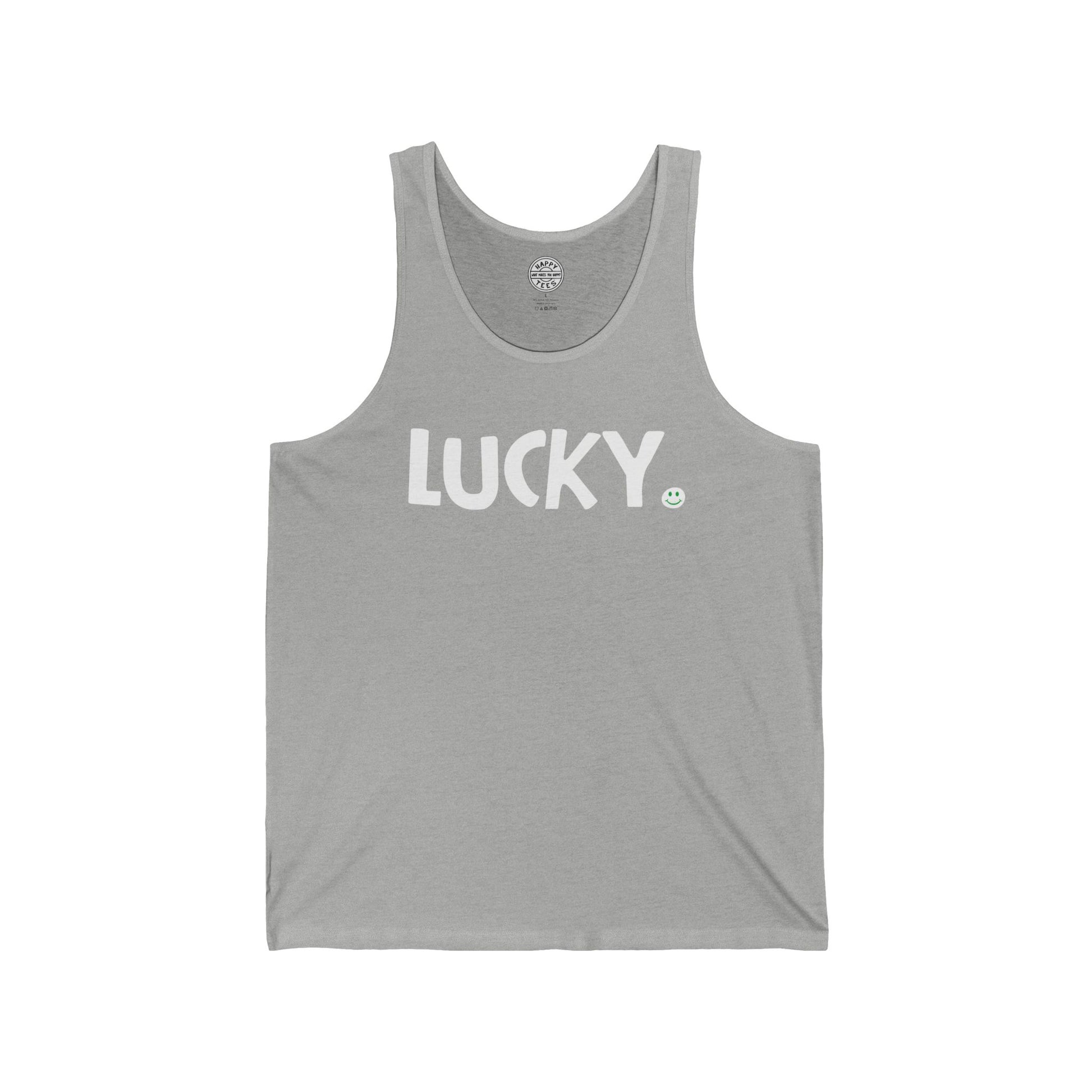 LUCKY Happy Tee (Tank Top)  Tank Top L / Athletic Heather HAPPY TEES® BRAND