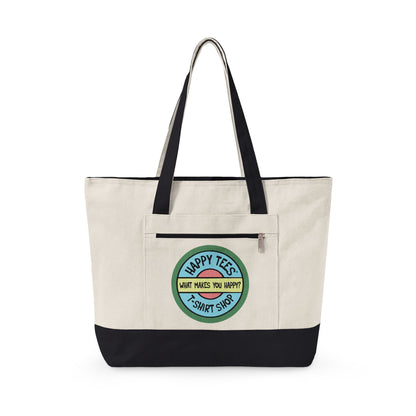 Happy Tees® Tote Bag (With Zipper)  Bags  HAPPY TEES® BRAND