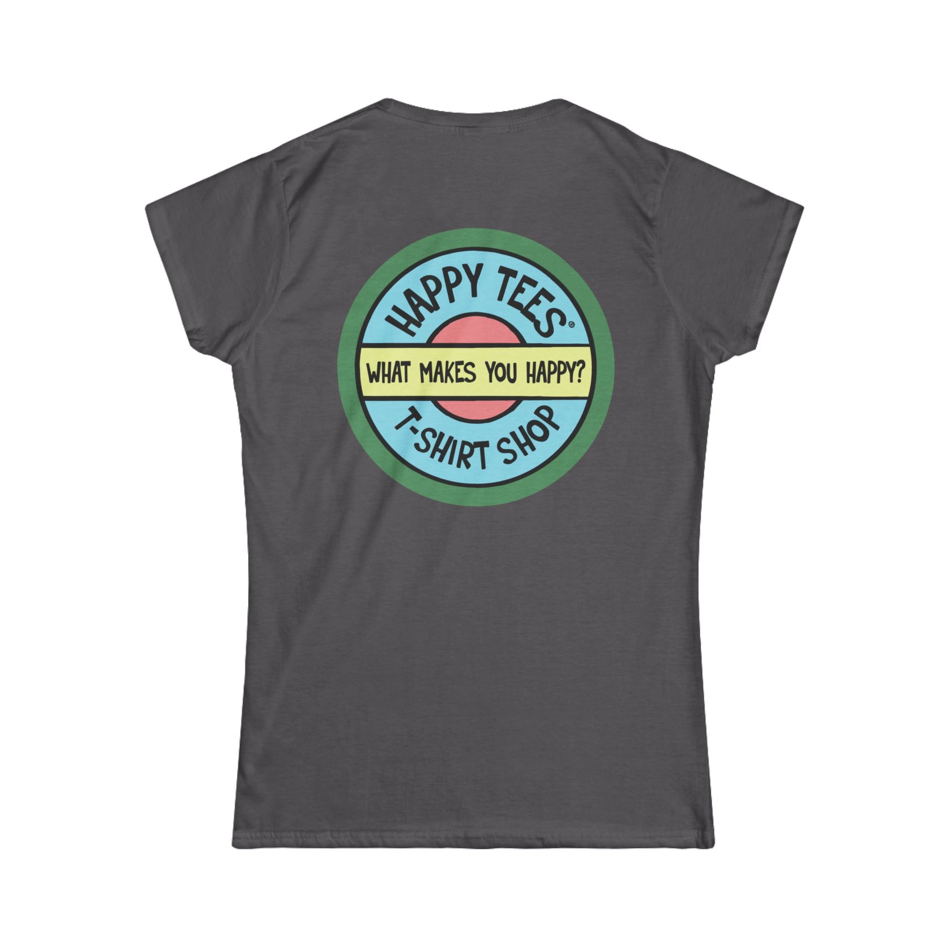 Happy Tees® T‑Shirt (Women's Tee without front logo)  T-Shirt  HAPPY TEES® BRAND