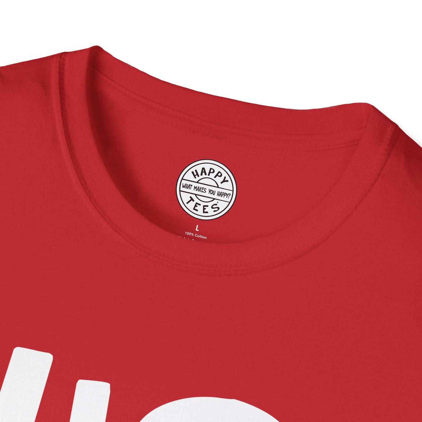 HIS Happy Tee (Red tee with white graphic)  T-Shirt  HAPPY TEES® BRAND