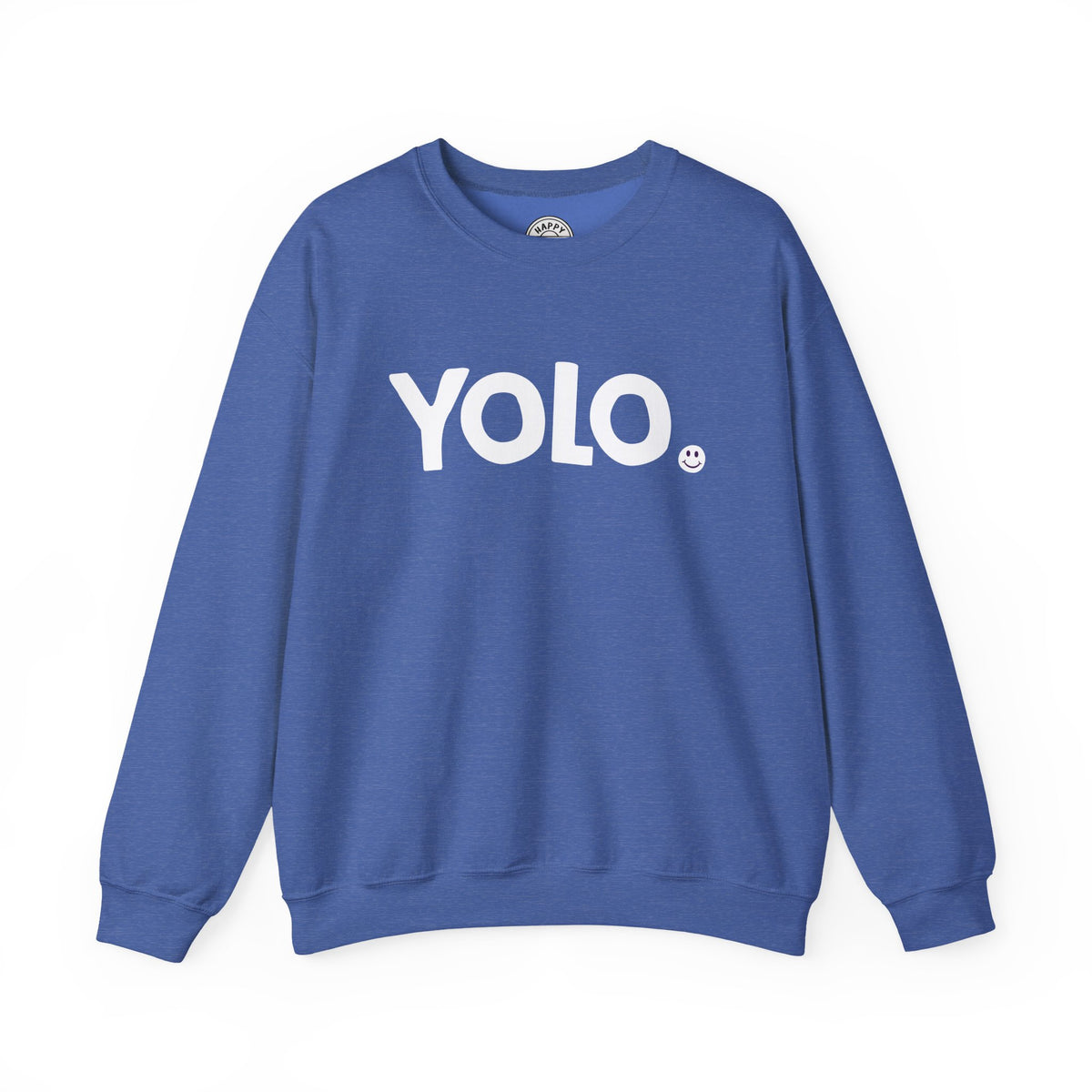 YOLO Happy Tee (Sweatshirt)  Sweatshirt  HAPPY TEES® BRAND