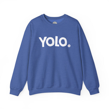YOLO Happy Tee (Sweatshirt)  Sweatshirt  HAPPY TEES® BRAND