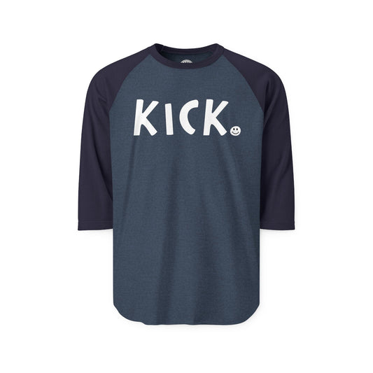 KICK Happy Tee (Long Sleeve Raglan)  Long-sleeve  HAPPY TEES® BRAND