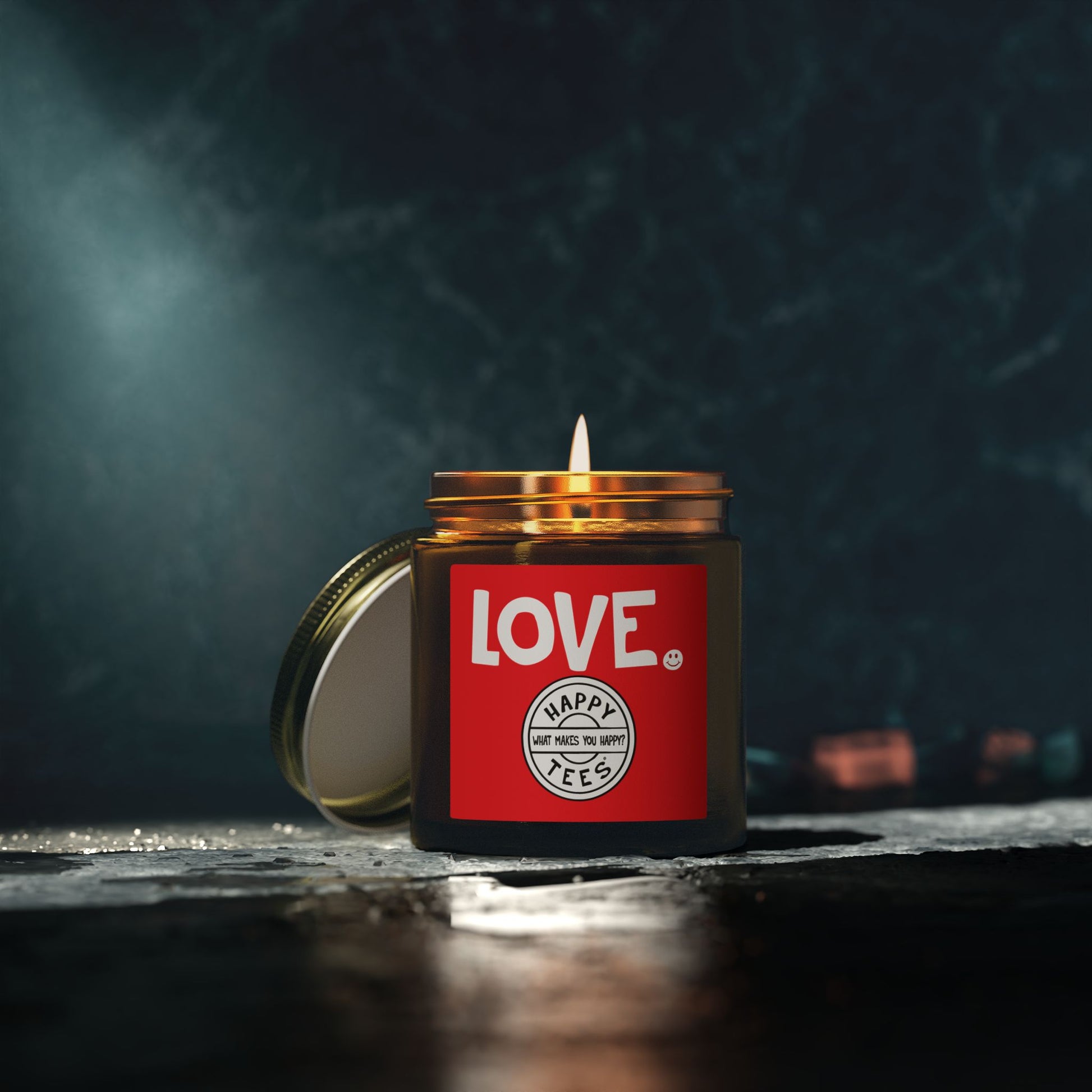 LOVE Happy Tee (Candle Jar)  Home Decor  HAPPY TEES® BRAND