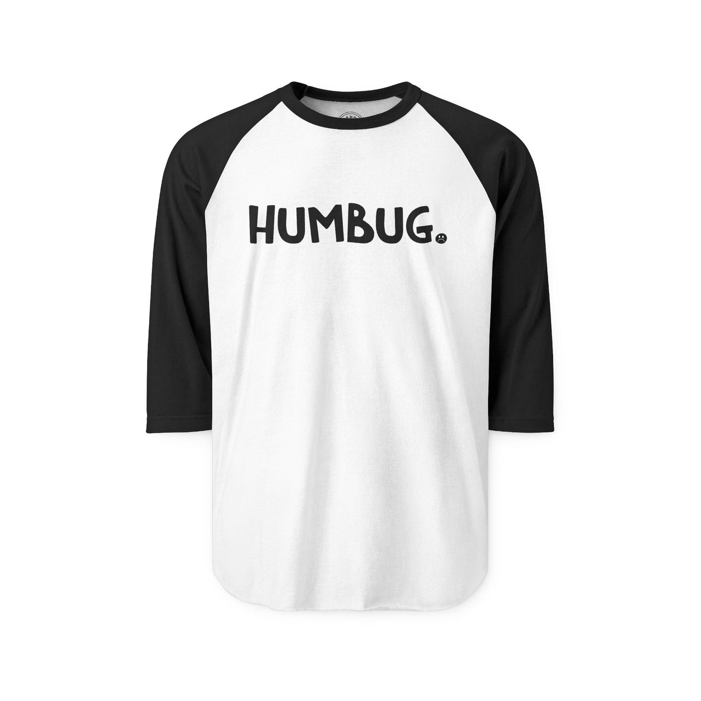 HUMBUG Happy Tee (Long Sleeve Raglan)  Long-sleeve 2XL / White/Black HAPPY TEES® BRAND