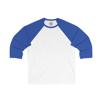 BASIC Happy Tee (Long Sleeve Baseball Tee)  Long-sleeve White/True Royal / S HAPPY TEES® BRAND