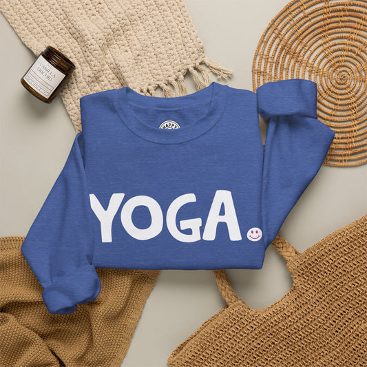 YOGA Happy Tee (Sweatshirt)  Sweatshirt  HAPPY TEES® BRAND
