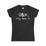 OBX Happy Tee (Women's Tee, Silver) Printify