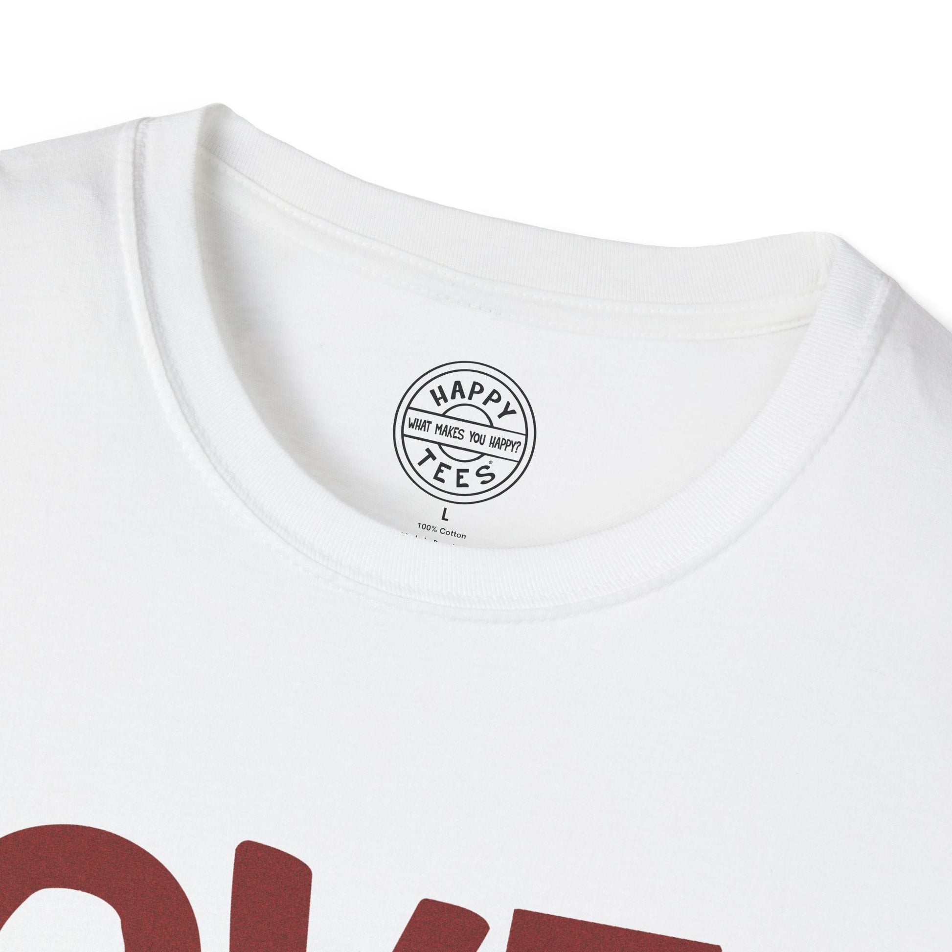 LOVE Happy Tee (White tee with red graphic)  T-Shirt  HAPPY TEES® BRAND