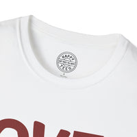 LOVE Happy Tee (White tee with red graphic)  T-Shirt  HAPPY TEES® BRAND