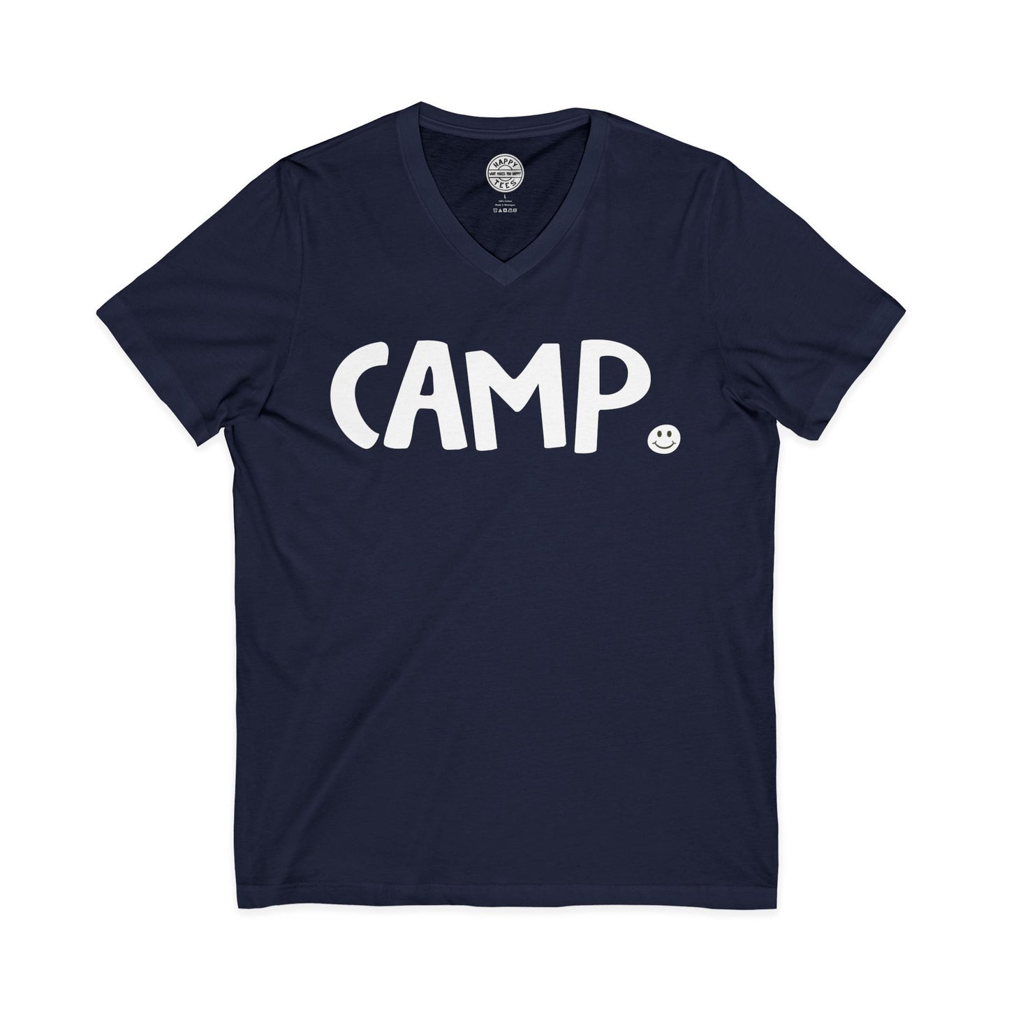 CAMP Happy Tee (V-Neck)  V-neck  HAPPY TEES® BRAND