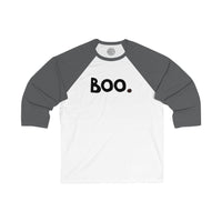 BOO Happy Tee (Long Sleeve Baseball Tee)  Long-sleeve  HAPPY TEES® BRAND