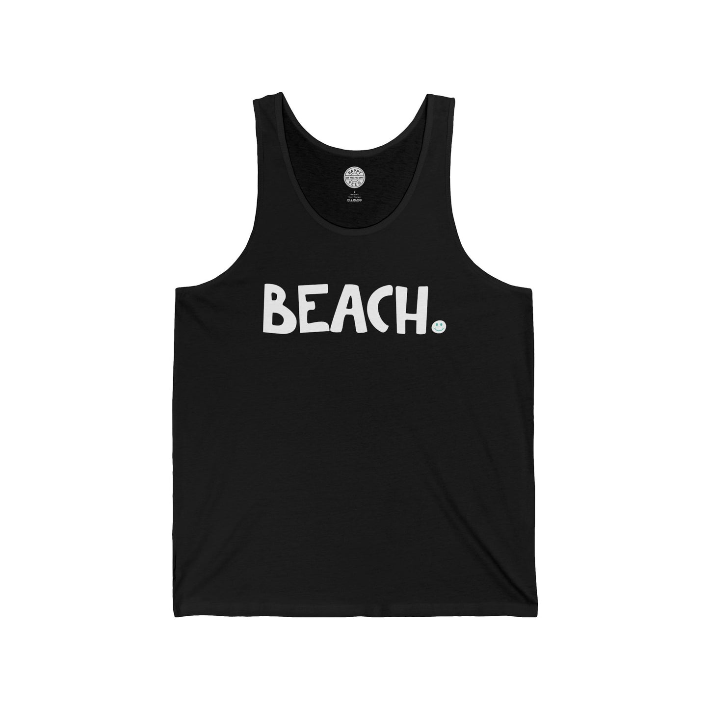 BEACH Happy Tee (Tank Top)  Tank Top  HAPPY TEES® BRAND