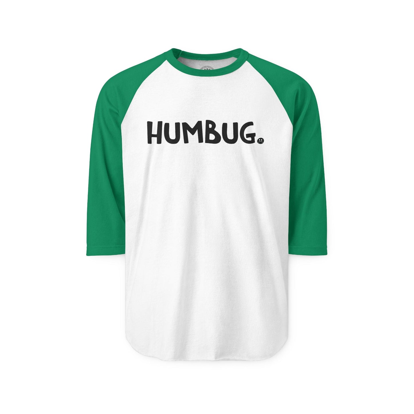 HUMBUG Happy Tee (Long Sleeve Raglan)  Long-sleeve 2XL / White/Kelly HAPPY TEES® BRAND