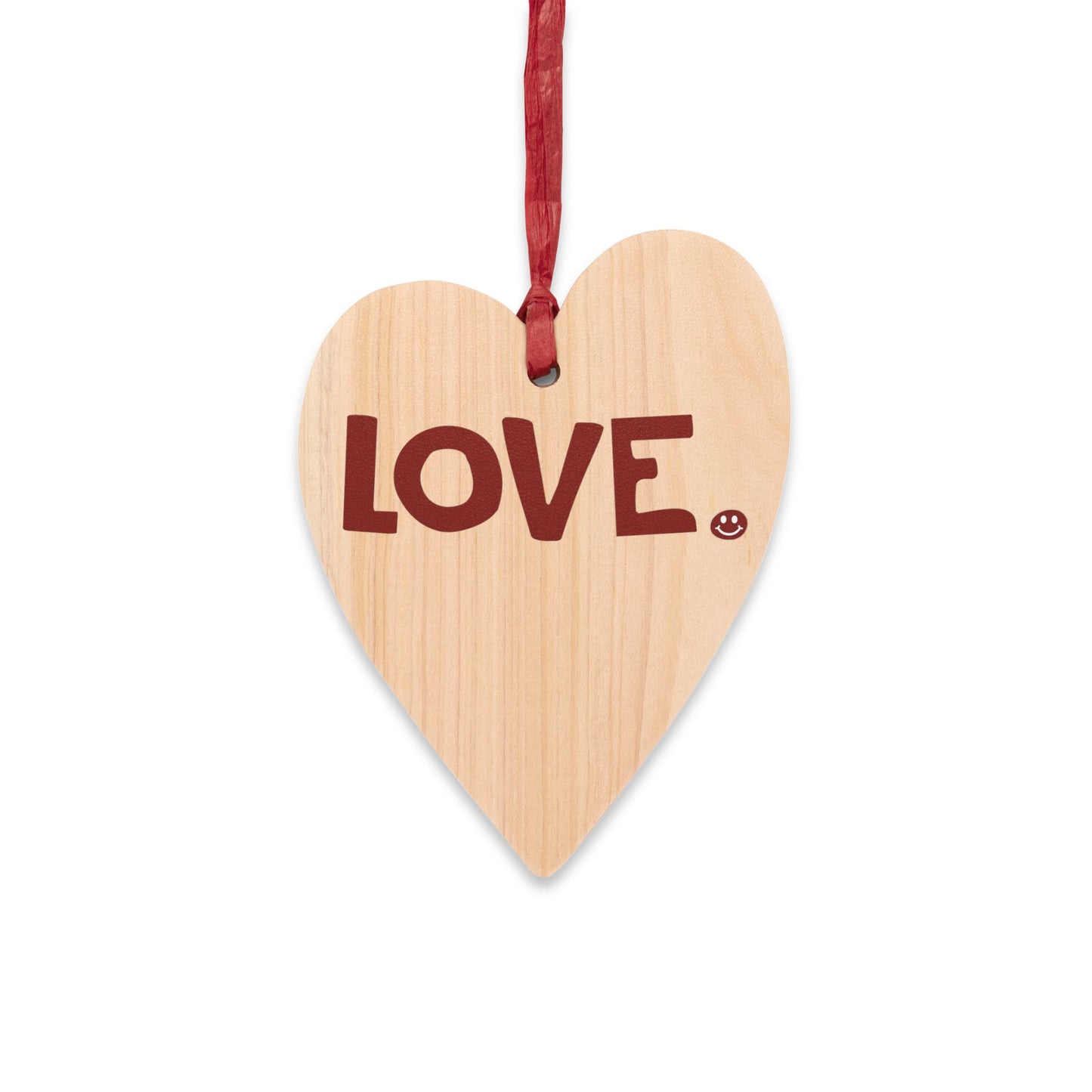 LOVE Happy Tee (Wooden Ornament)  Home Decor  HAPPY TEES® BRAND