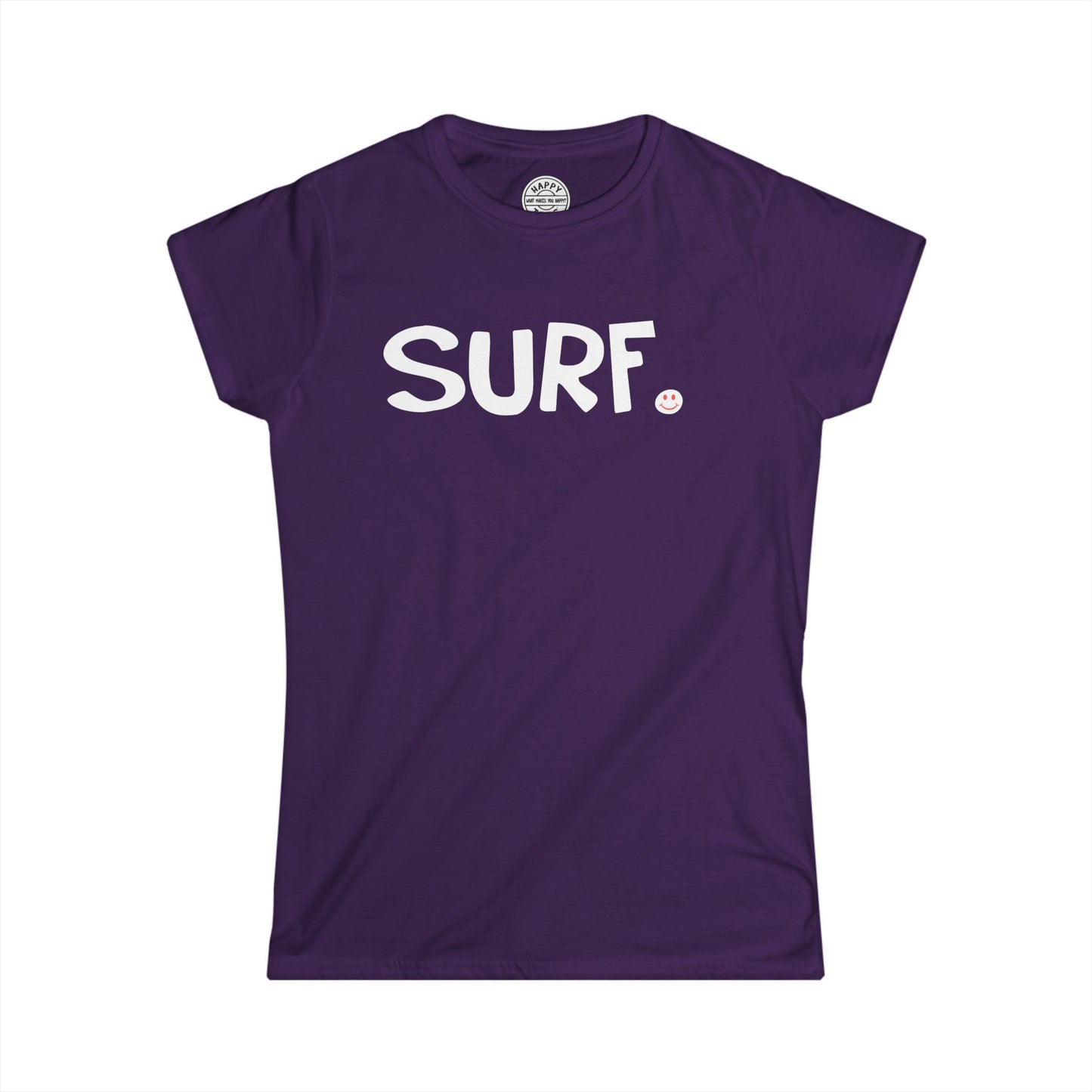 SURF Happy Tee (Women's Tee)  T-Shirt  HAPPY TEES® BRAND