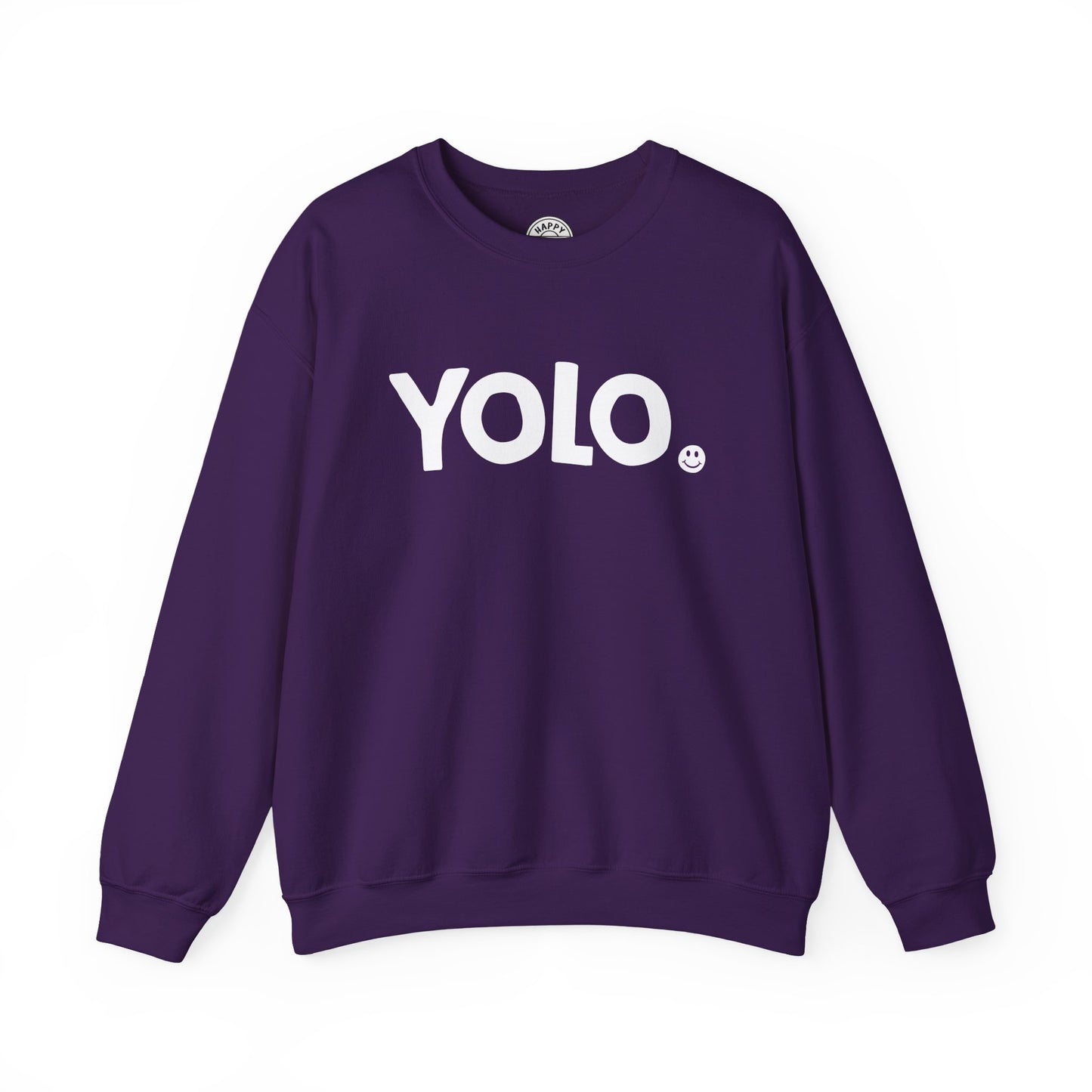 YOLO Happy Tee (Sweatshirt)  Sweatshirt  HAPPY TEES® BRAND