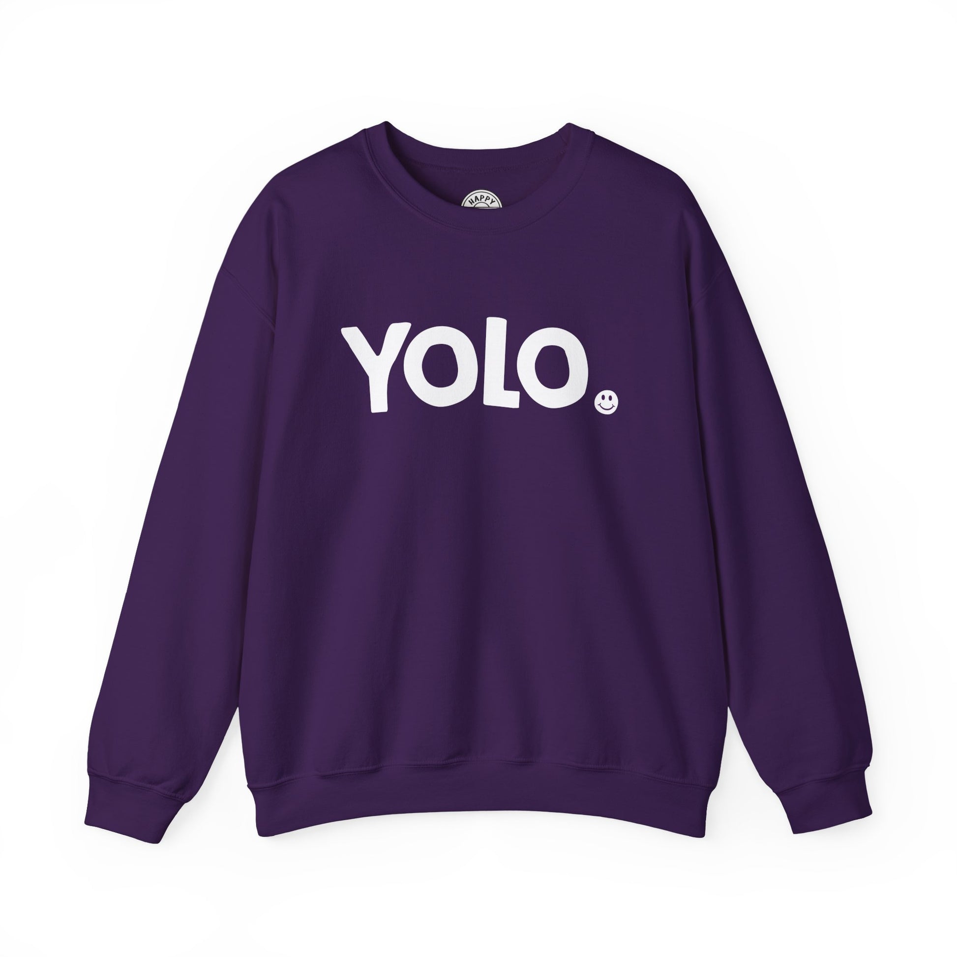 YOLO Happy Tee (Sweatshirt)  Sweatshirt  HAPPY TEES® BRAND